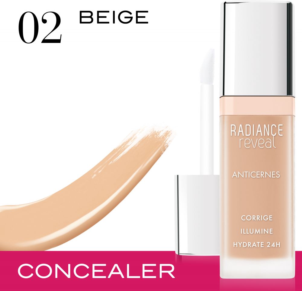 Bourjois, Radiance Reveal Concealer 02 Beige 7.8 ml – 0.26 Fl Oz