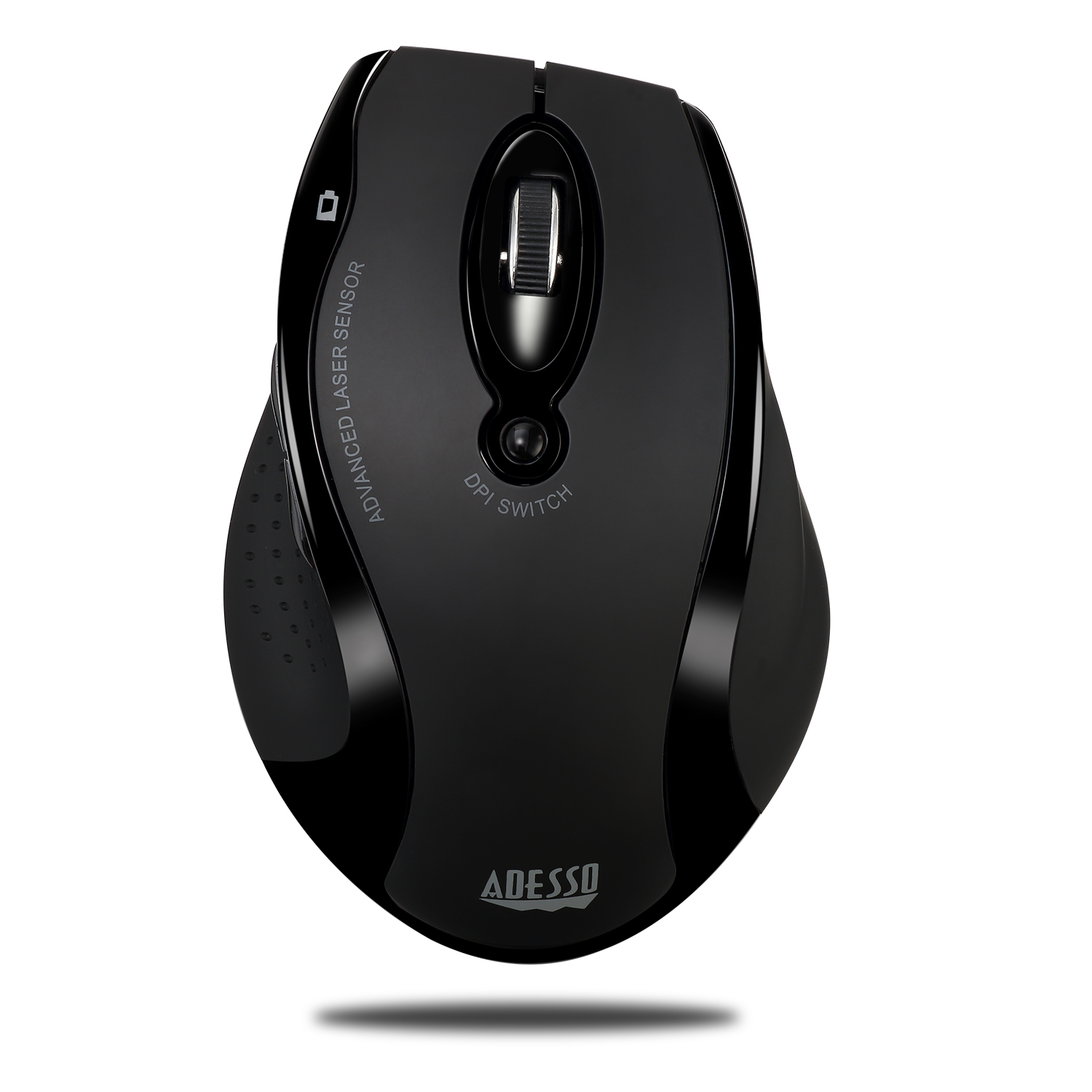 Kepos Wireless Silent Click Optical Mouse - Black