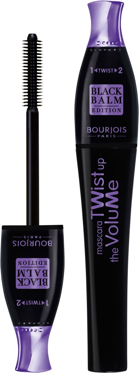 Mascara Twist in The Folium in Black and Purple Package from Borgua - 22 Black Palm, (0.27 oz / 8ml)